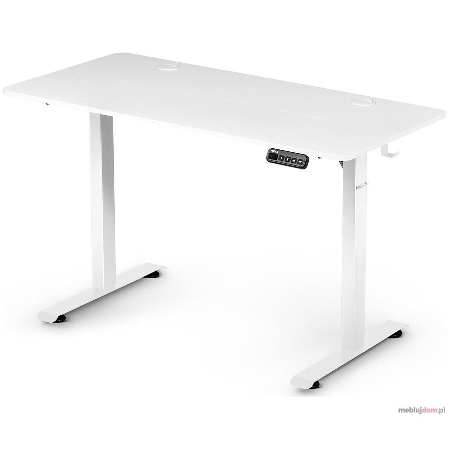 Biurko elektryczne z regulacją wysokości White 140x70 cm Biały