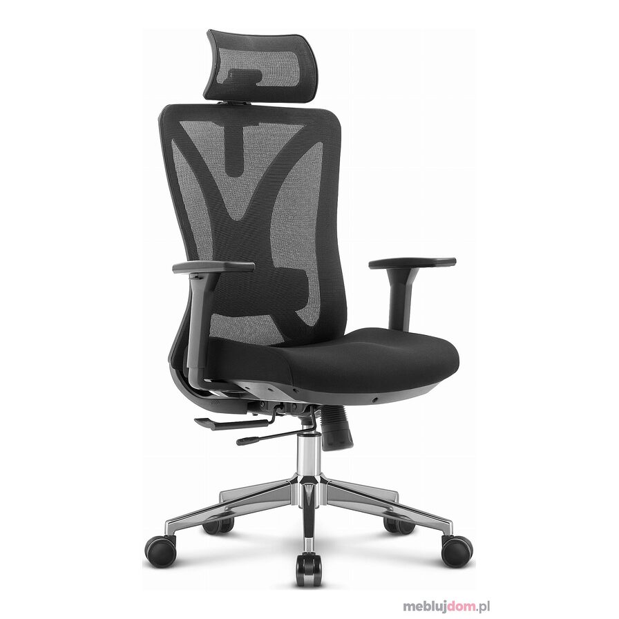 Fotel biurowy ergonomiczny HC- 1054 Czarny TKANINA
