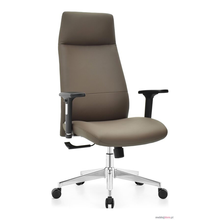Fotel biurowy HC-1058 Brown Brązowy Ekoskóra