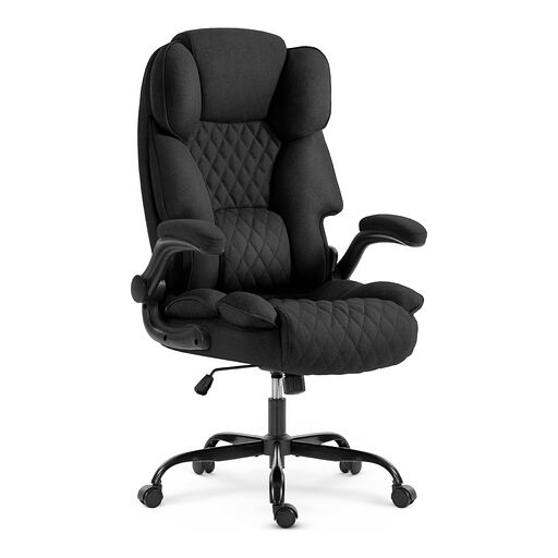 Fotel biurowy obrotowy HC-1033 Black Czarny Tkanina
