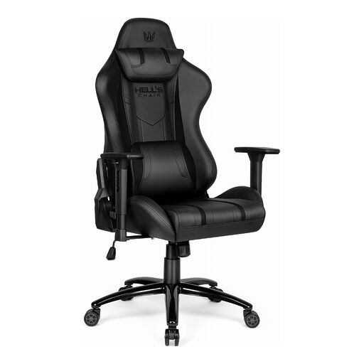 Fotel gamingowy HC-1013 Black Czarny Ekoskóra Zamsz