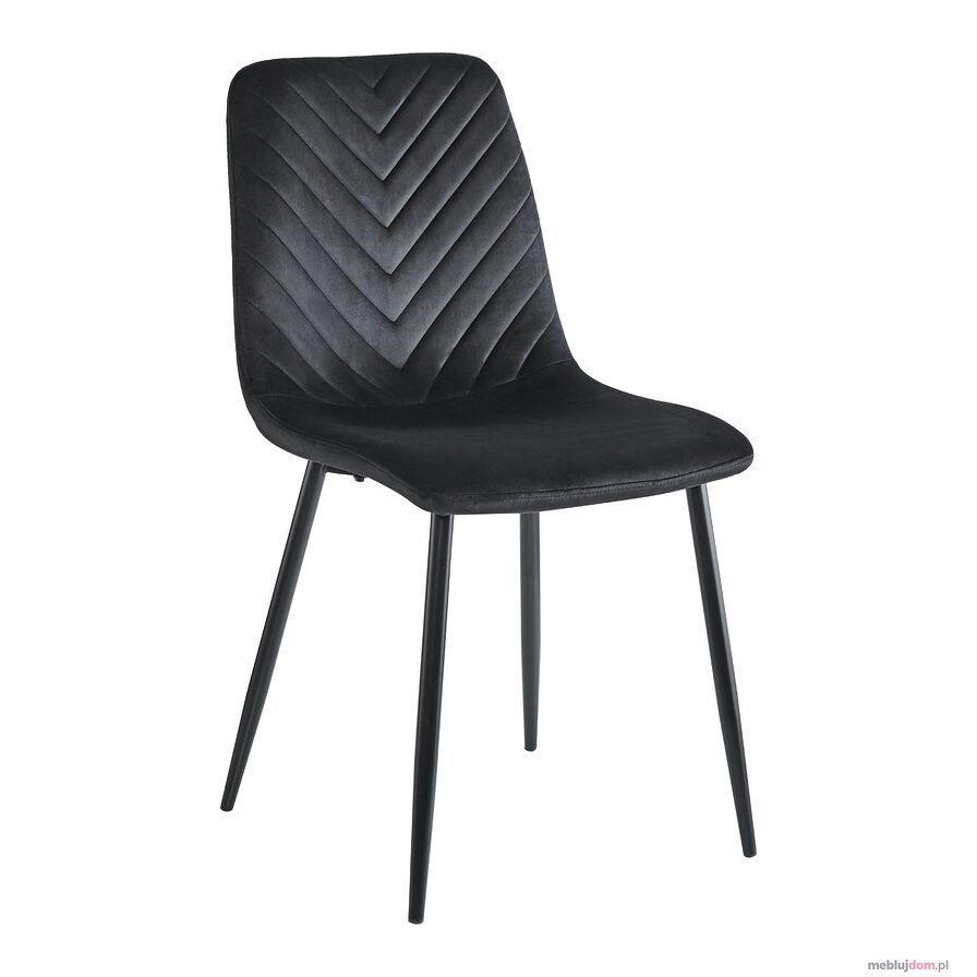 K5-FX Krzesło velvet - Riviera 100 czarne