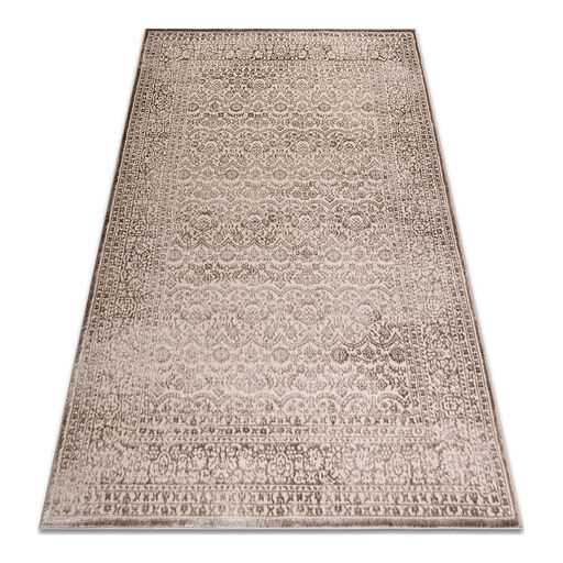 Dywan AURA J1361 beż - Ramka, ornament, strukturalny, nowoczesny