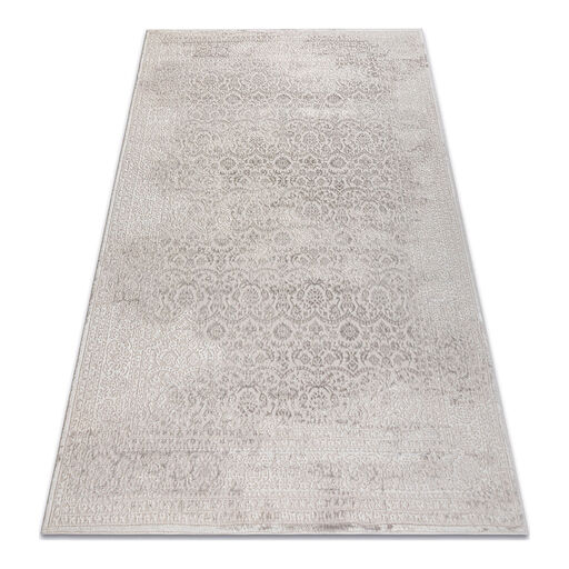Dywan AURA J1361 krem - Ramka, ornament, strukturalny, nowoczesny