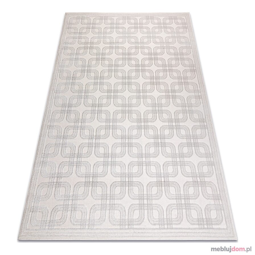 Dywan AURA J2556A krem / jasnoszary - Geometryczny, strukturalny, nowoczesny