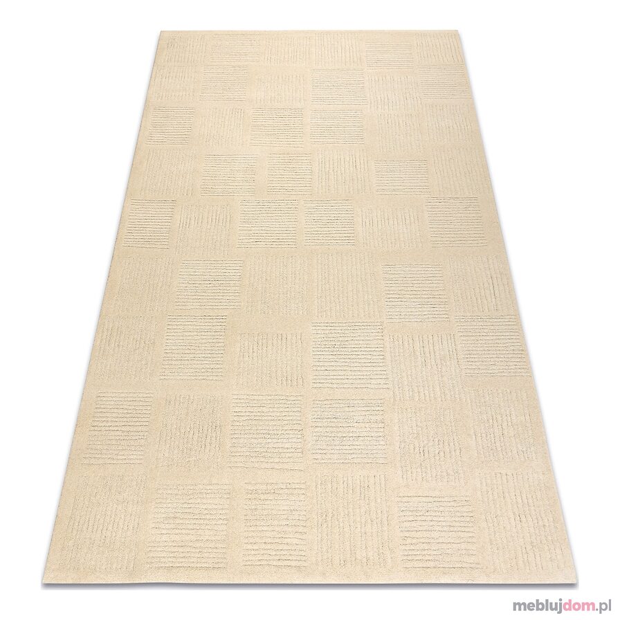 Dywan TEXTURA 488.20.LA100 wełniany OSTA - Linie, geometryczny strukturalny krem