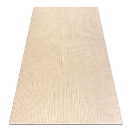 Dywan TEXTURA 488.12.LA100 wełniany OSTA - Fale, geometryczny strukturalny krem