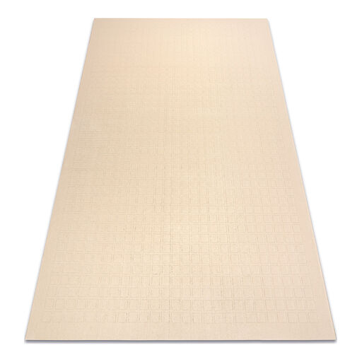 Dywan TEXTURA 488.09.LA100 wełniany OSTA - Kwadraty, ramka geometryczny strukturalny krem