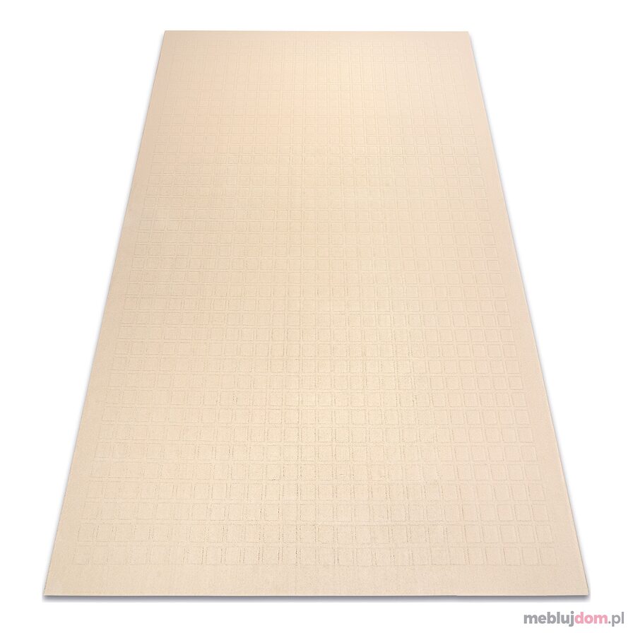 Dywan TEXTURA 488.09.LA100 wełniany OSTA - Kwadraty, ramka geometryczny strukturalny krem