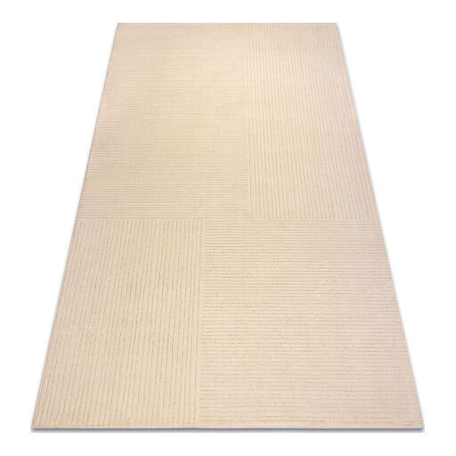 Dywan TEXTURA 488.23.LA100 wełniany OSTA - Linie, geometryczny strukturalny krem
