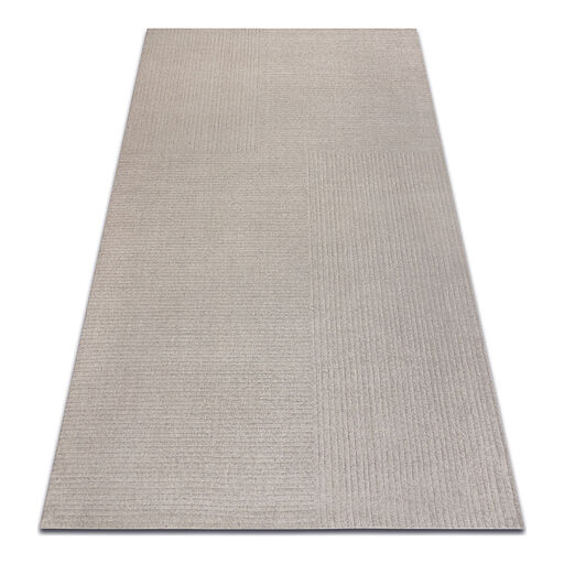Dywan TEXTURA 488.23.LA110 wełniany OSTA - Linie, geometryczny strukturalny szary / beż