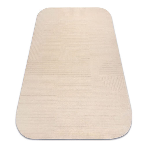 Dywan TEXTURA 488.716.LA100 wełniany OSTA - Linie, geometryczny strukturalny krem