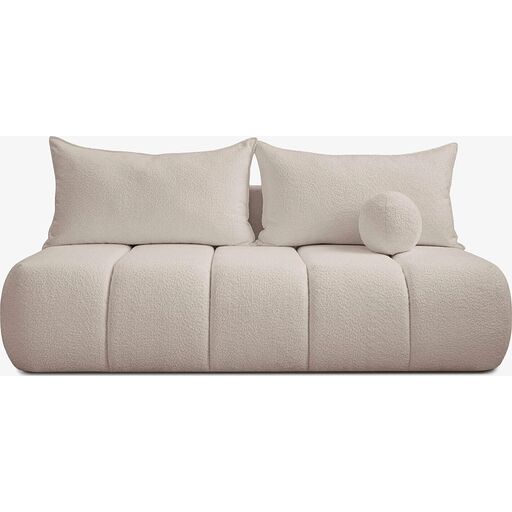 Sofa Rozkładana SARIA Beżowa Boucle