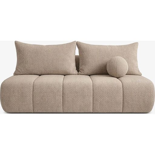 Sofa Rozkładana SARIA Beżowa Szenilowa