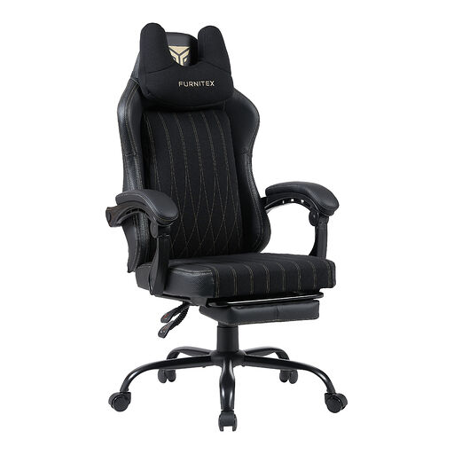 FB40-FX Fotel obrotowy gamingowy - czarny