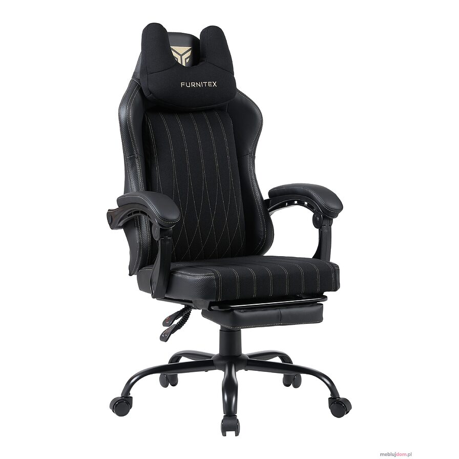 FB40-FX Fotel obrotowy gamingowy - czarny