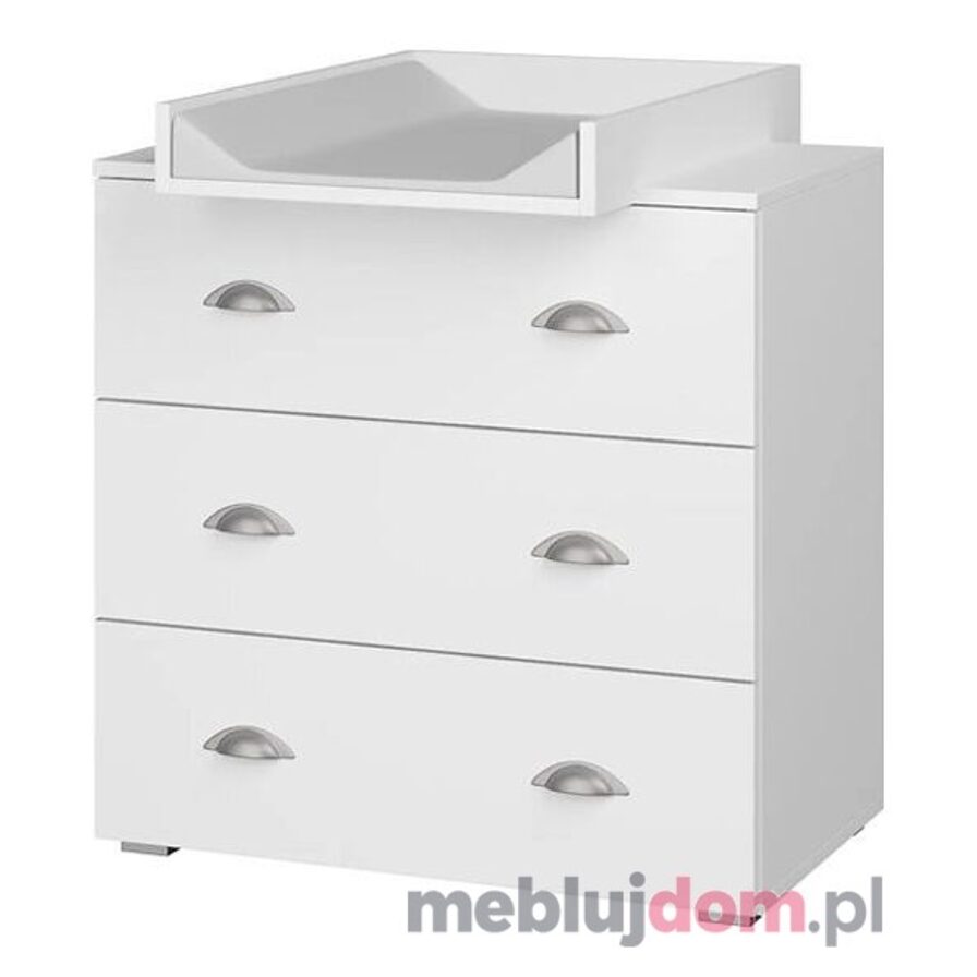 Komoda MIA 80 z przewijakiem - biały mat