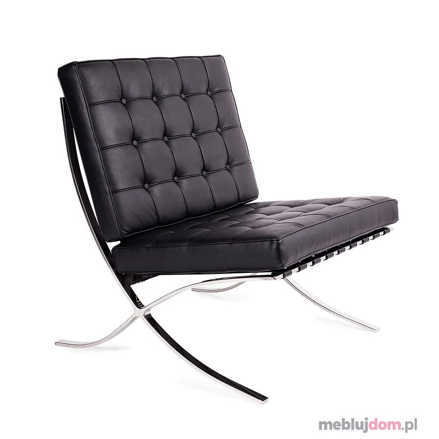 Fotel BARCELON PRESTIGE PLUS czarny przodem