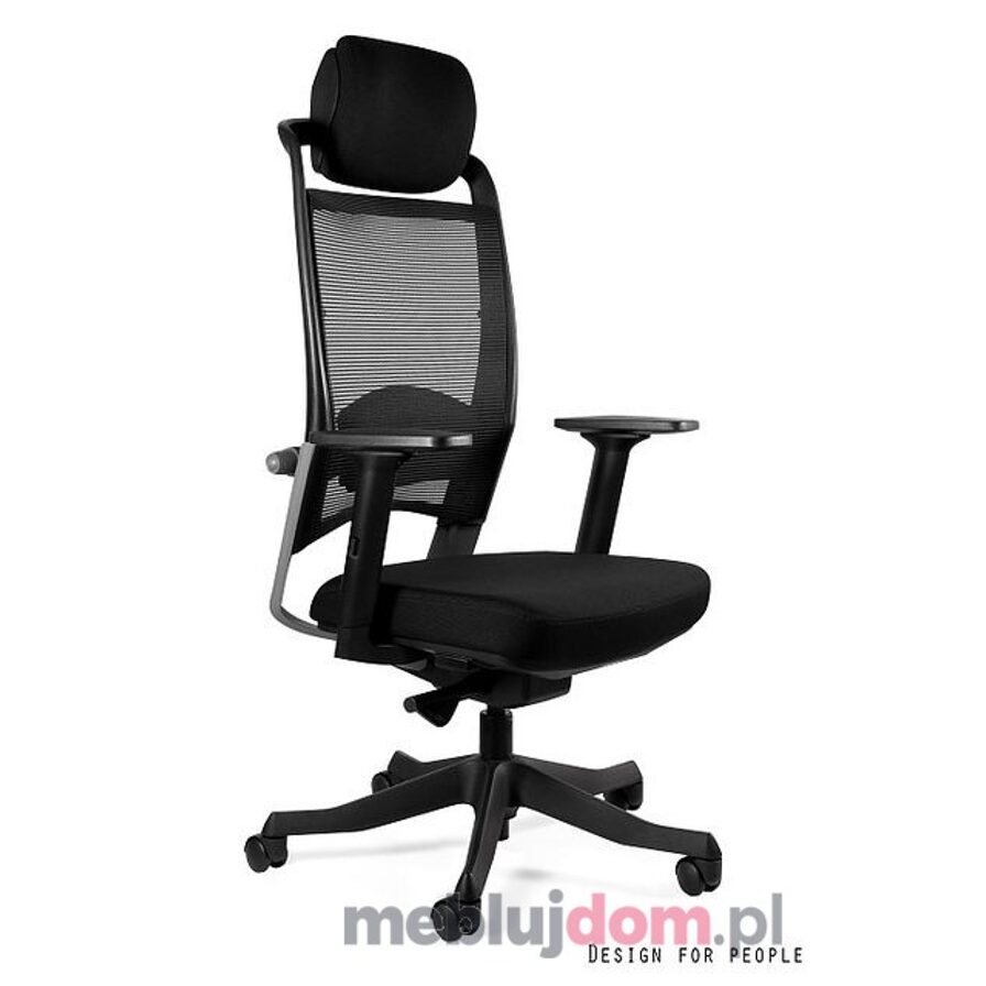 Fotel FULKRUM Unique czarny tkanina