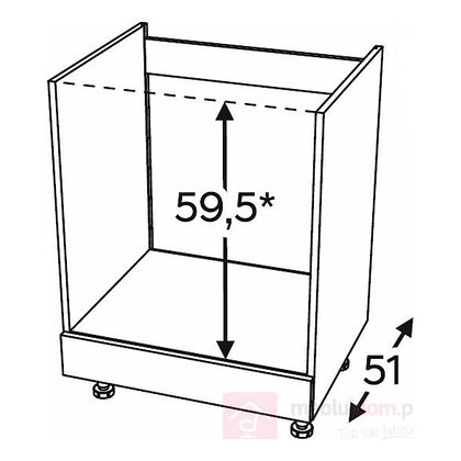 Szafka dolna MONO BLACK DP60