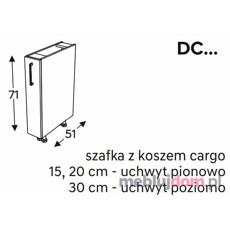 Szafka dolna KAMMONO BLACK DC