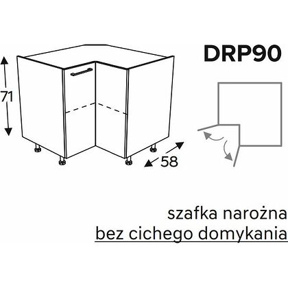Szafka KAMMONO DRP90 narożna