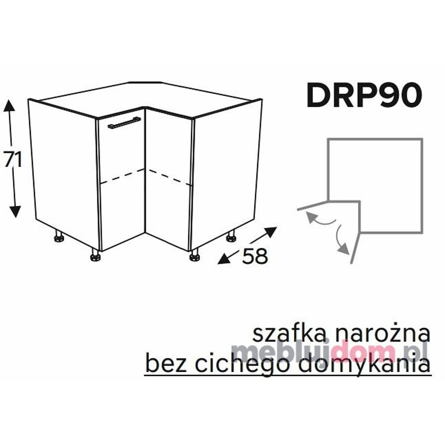 Szafka KAMMONO DRP90 narożna