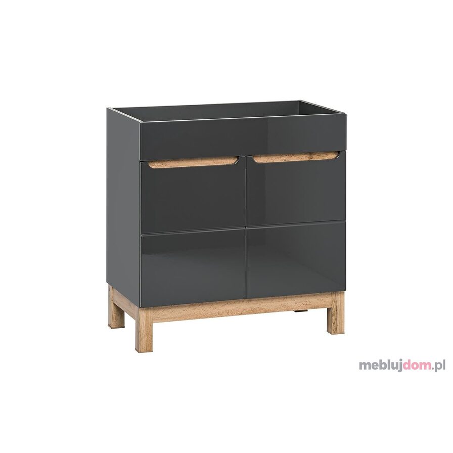Szafka łazienkowa BALI GREY 820 pod umywalkę 60 2D 