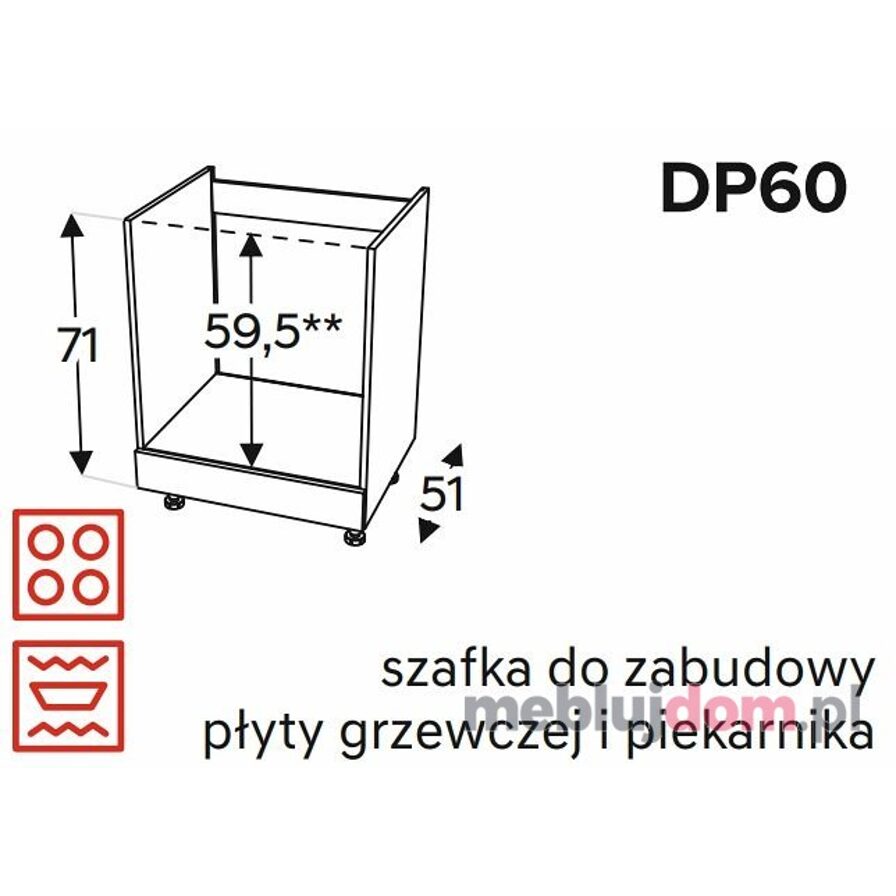 Szafka dolna KAMMONO CLASSIC DP60