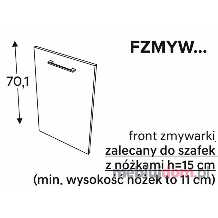 Front zmywarki KAMMONO CLASSIC FZMYW