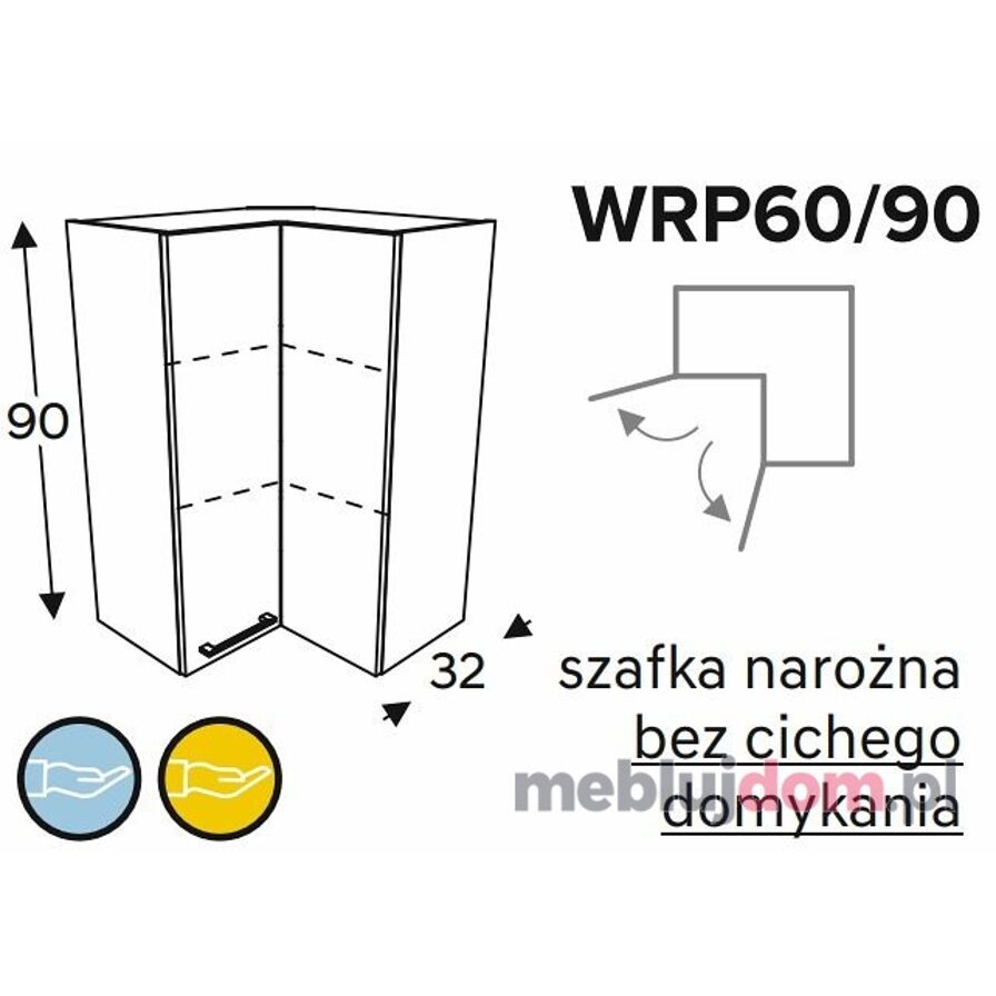 Szafka górna KAMMONO CLASSIC WRP60 90