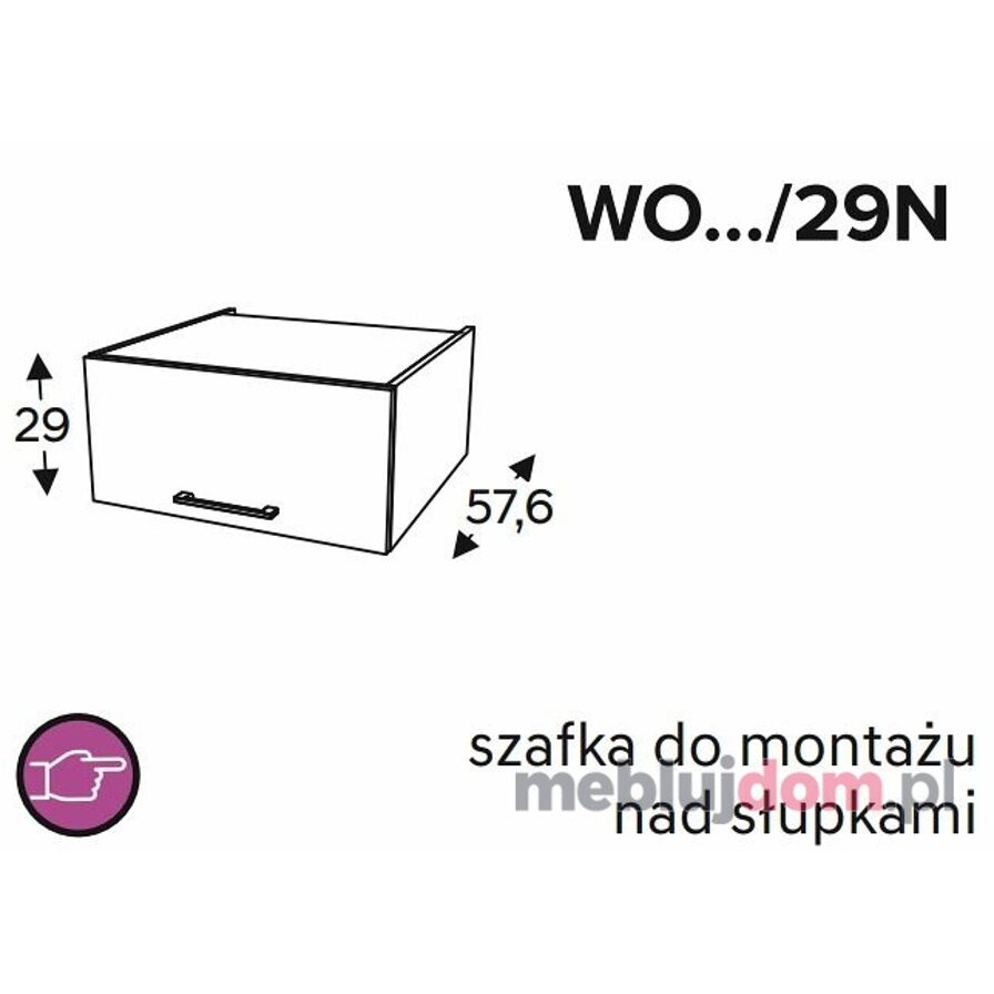 Szafka górna KAMMONO CLASSIC WO 29N