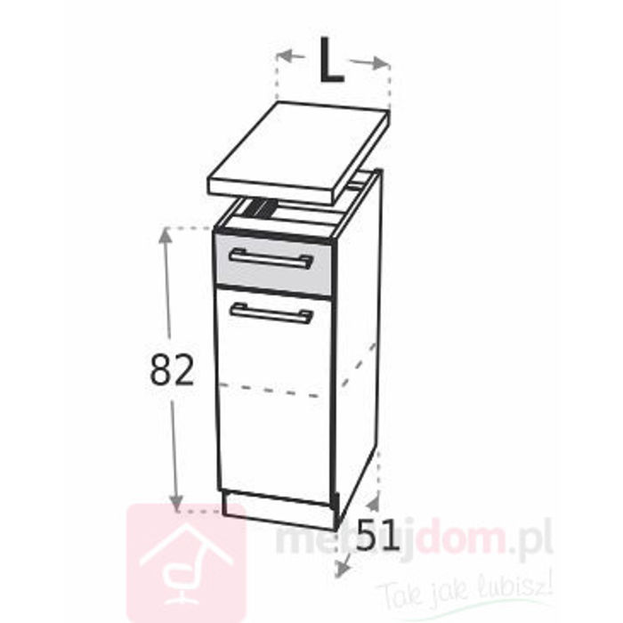 Szafka dolna DUO DS/1 mniejsza