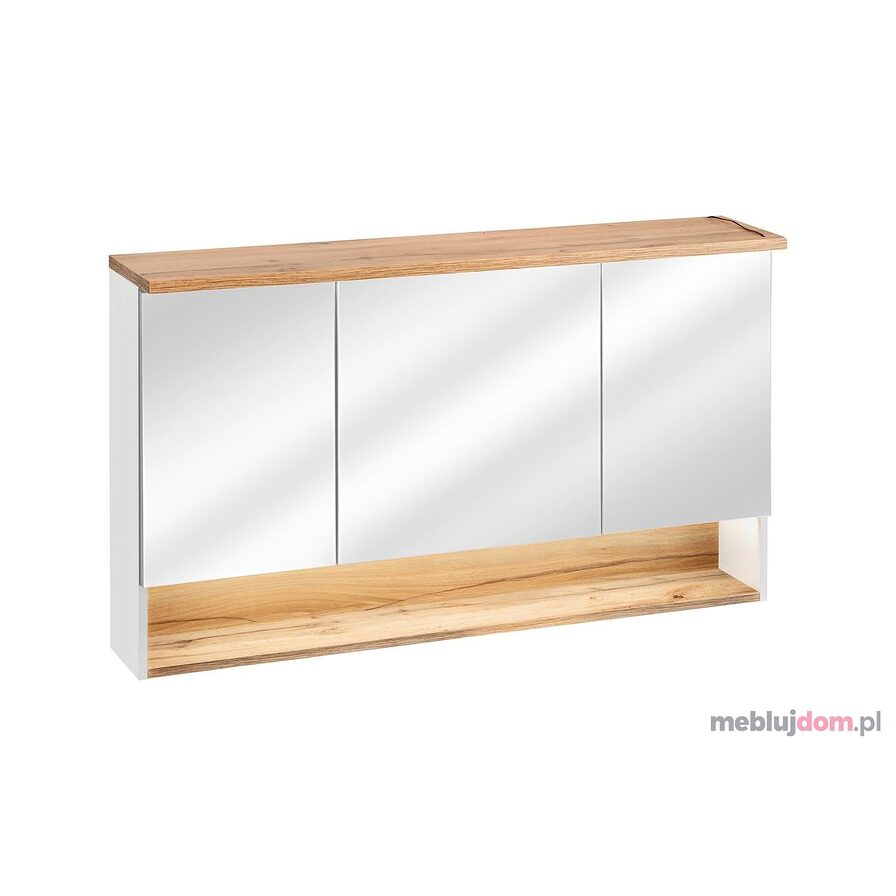 Szafka z lustrem BAHAMA WHITE 843 120 cm