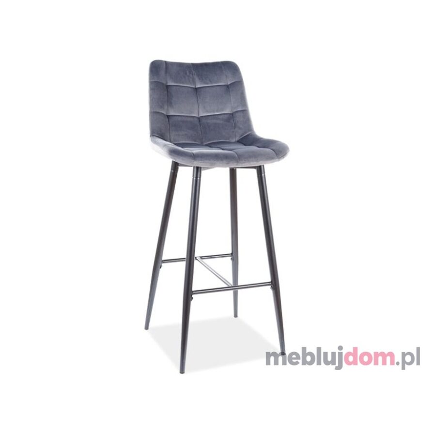 Hoker welurowy CHIC H-1 VELVET Signal Szary
