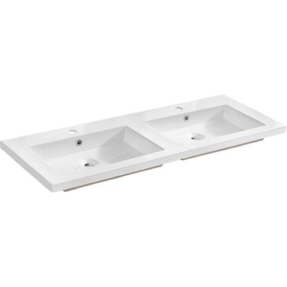 Umywalka ceramiczna podwójna SPIRIT WHITE 120 cm