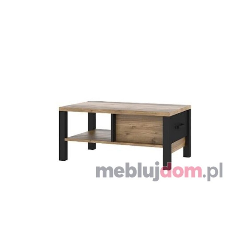 Stolik kawowy OLIN 99 Helvetia Appenzeller Fichte - Czarny mat