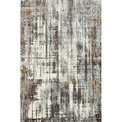 Przecierany Dywan HOME W8491 GREY/YELLOW