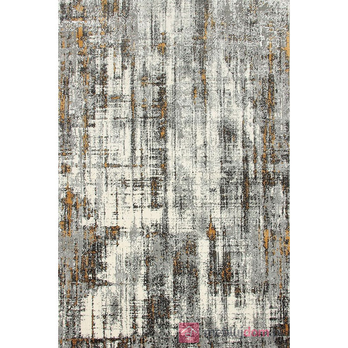Przecierany Dywan HOME W8491 GREY/YELLOW