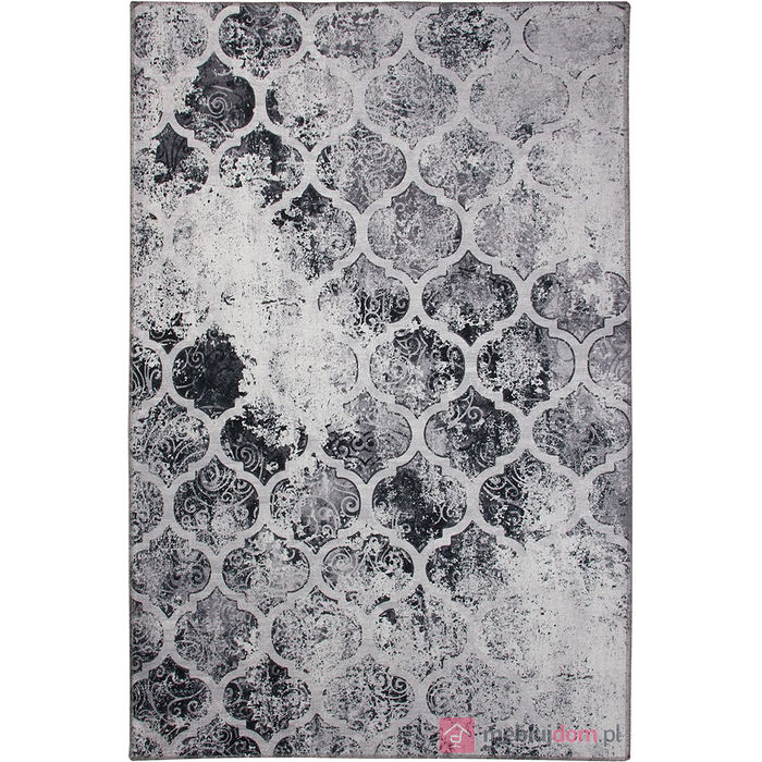 Dywan BACCARAT P1032 GREY BANCO odcienie szarego z marokańskim wzorem