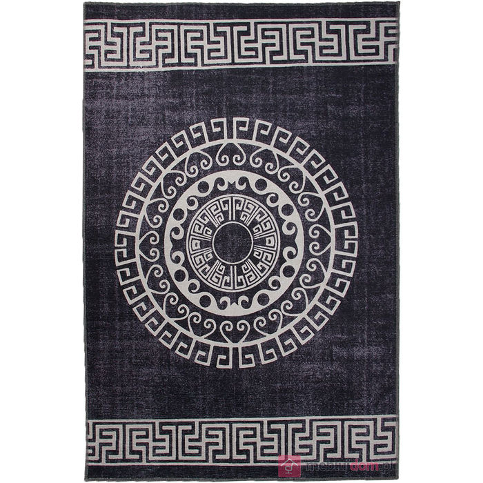 Dywan BACCARAT P1148 ANTHRACITE BANCO z greckim wzorem