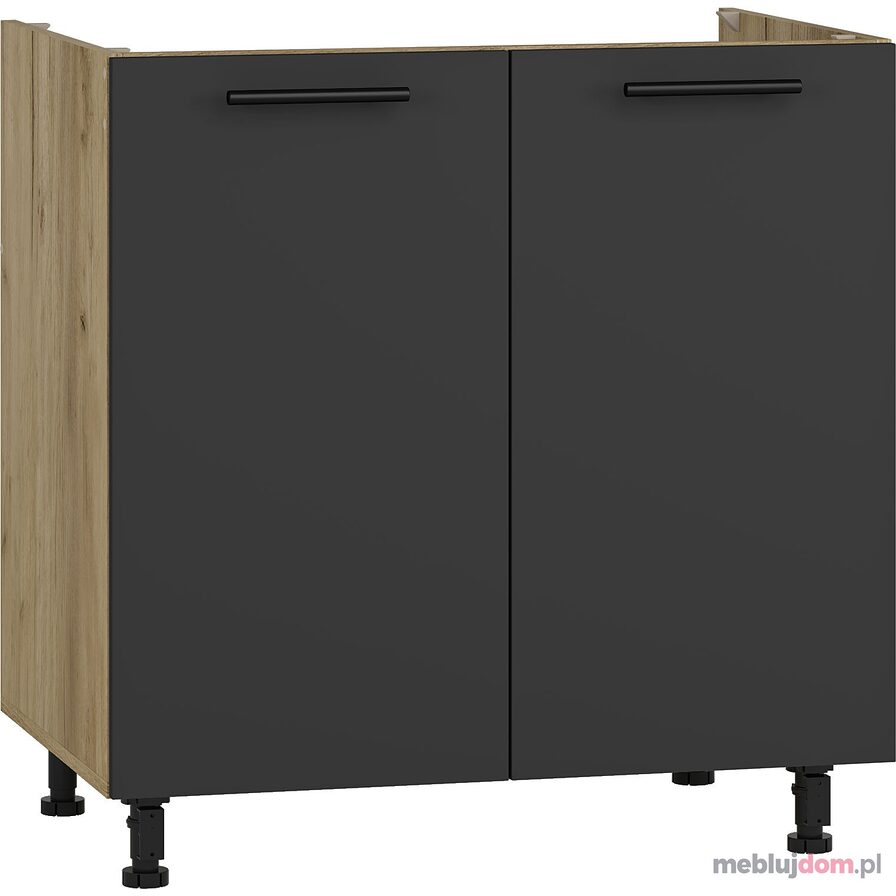 Szafka dolna VENTO DK-80/82 dąb kraft + antracyt