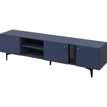 Szafka RTV COLOURS CS-05 200 granatowa z wnękami i półkami