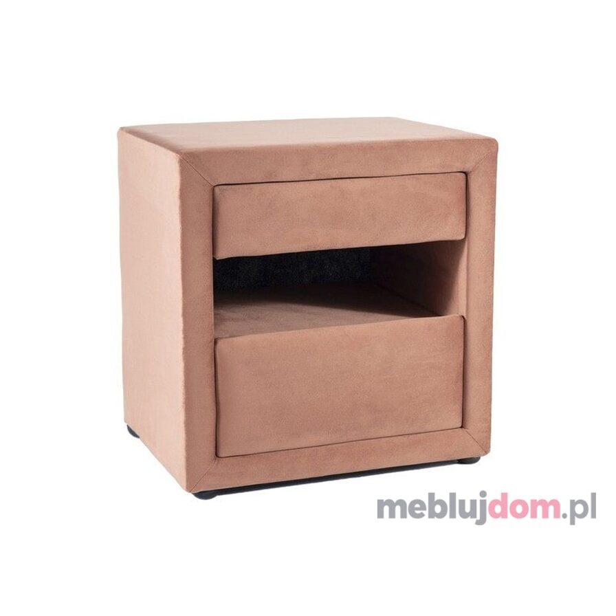 SZAFKA NOCNA ET-003 VELVET antyczny róż