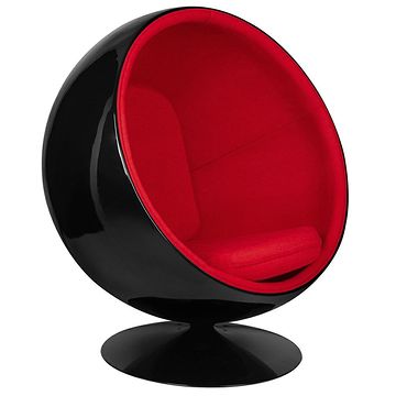 Fotel BALL Czerwony