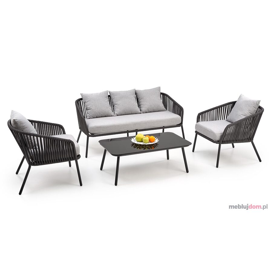 Zestaw ogrodowy ROCCA Halmar - sofa + 2x krzesło + ława