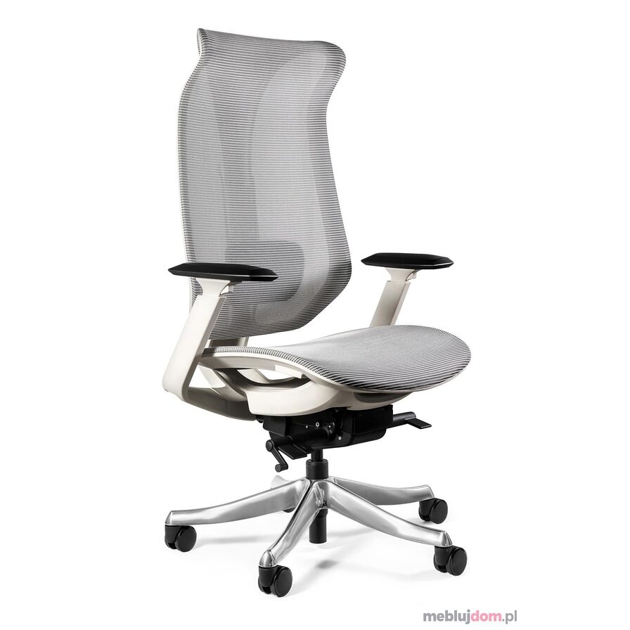 Fotel ergonomiczny FOCUS Unique biały siatka